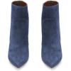 imageFSJ Women Retro Pointed Toe Ankle Boots Stiletto High Heel Back Zipper Booties Casual Street Walking Ladies Shoes Size 415 USDark Blue
