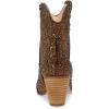 imageFSJ Women Rhinestone Cowboy Boots Sparkly Ankle Boots Cowgirl Western Wide Calf Pointed Toe Fashion Chunky Stacked Heel Ladies Shoes Size 416 USBrown