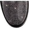 imageFSJ Women Rhinestone Low Block Heel Round Toe Ankle Boots with Full Bling Sparkling Crystal Booties Buckle Straps Wedding Party Date Dress Shoes Size 416 USGrey