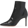 imageFSJ Women Sexy Lizardskin Ankle Boots Pointy Toe Slender High Heels Winter Party Shoes Size 415 USBlack