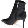imageFSJ Women Sexy Lizardskin Ankle Boots Pointy Toe Slender High Heels Winter Party Shoes Size 415 USBlack