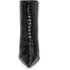 imageFSJ Women Sexy Lizardskin Ankle Boots Pointy Toe Slender High Heels Winter Party Shoes Size 415 USBlack