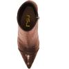 imageFSJ Women Sexy Lizardskin Ankle Boots Pointy Toe Slender High Heels Winter Party Shoes Size 415 USBrown