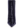 imageFSJ Women Sexy Lizardskin Ankle Boots Pointy Toe Slender High Heels Winter Party Shoes Size 415 USNavy Blue
