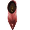imageFSJ Women Sexy Lizardskin Ankle Boots Pointy Toe Slender High Heels Winter Party Shoes Size 415 USRed