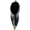 imageFSJ Women Trendy Rhinestone Cap Pointed Toe Ankle Boots Matal Cone High Heel Back Zipper Casual Daily Fashion Walking Shoes Size 415 USBlack