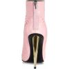 imageFSJ Women Trendy Rhinestone Cap Pointed Toe Ankle Boots Matal Cone High Heel Back Zipper Casual Daily Fashion Walking Shoes Size 415 USPink