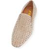 imageFSJ Mens ampamp Womens Trendy Spiked Rivets Studded Loafers Shoes Round Toe Low Heel Comfort Slip On Unisex Dress Smoking Slipper Size 714 USBeige