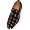 imageFSJ Mens ampamp Womens Trendy Spiked Rivets Studded Loafers Shoes Round Toe Low Heel Comfort Slip On Unisex Dress Smoking Slipper Size 714 USBlack  Silver Spikes