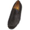 imageFSJ Mens ampamp Womens Trendy Spiked Rivets Studded Loafers Shoes Round Toe Low Heel Comfort Slip On Unisex Dress Smoking Slipper Size 714 USBlack