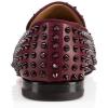 imageFSJ Mens ampamp Womens Trendy Spiked Rivets Studded Loafers Shoes Round Toe Low Heel Comfort Slip On Unisex Dress Smoking Slipper Size 714 USDark Red