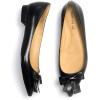 imageFSJ Pointed Toe Flat Loafers for Women Block Low Heel Bowknot Pumps Comfortable Slipon Outfit Office ShoesBlack