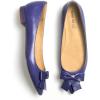 imageFSJ Pointed Toe Flat Loafers for Women Block Low Heel Bowknot Pumps Comfortable Slipon Outfit Office ShoesPurple