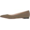 imageFSJ Women Casual Slip On Ballet Shoes Faux Suede Flats Low Heels Pointed Toe Dress Shoes Size 415 USTaupe