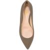 imageFSJ Women Casual Slip On Ballet Shoes Faux Suede Flats Low Heels Pointed Toe Dress Shoes Size 415 USTaupe