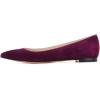 imageFSJ Women Casual Slip On Ballet Shoes Faux Suede Flats Low Heels Pointed Toe Dress Shoes Size 415 USWine