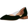 imageFSJ Women Comfort Pointed Toe Low Heel Flat Pumps Slip On Party Dress Walking Casual Office Shoes Size 415 USBlack