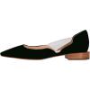 imageFSJ Women Comfort Pointed Toe Low Heel Flat Pumps Slip On Party Dress Walking Casual Office Shoes Size 415 USBlack