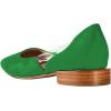 imageFSJ Women Comfort Pointed Toe Low Heel Flat Pumps Slip On Party Dress Walking Casual Office Shoes Size 415 USGreen