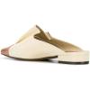 imageFSJ Women Elegant Square Closed Toe Pumps Ballet Slip on Flats Cap Toe Mules Slide Leather Patchwork Ladies Office Dress Shoes Size 415 USBeige Brown
