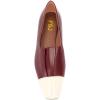 imageFSJ Women Elegant Square Closed Toe Pumps Ballet Slip on Flats Cap Toe Mules Slide Leather Patchwork Ladies Office Dress Shoes Size 415 USRed Beige