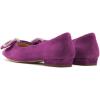 imageFSJ Women Fashion Sparkling Crystal Bowknot Chic Chain Comfortable Slip on Pointed Toe Low Heels Chunky Ballet Flats Dress Party Office Shoes Size 415 USPurple