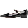 imageFSJ Women Pointed Toe Mary Jane Flats Block Chunky Low Heel Pumps Slip On Buckle Solid Color Classic Party Prom Dress Shoes Size 415 USBlack