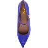 imageFSJ Women Pointed Toe Mary Jane Flats Block Chunky Low Heel Pumps Slip On Buckle Solid Color Classic Party Prom Dress Shoes Size 415 USBlue