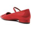 imageFSJ Women Pointed Toe Mary Jane Flats Block Chunky Low Heel Pumps Slip On Buckle Solid Color Classic Party Prom Dress Shoes Size 415 USRed