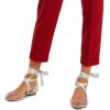imageFSJ Women Rivets Pointed Toe Lace up Dorsay Flats Sandals Low Heel Pumps Party Prom Shoes Size 415 USGrey