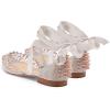 imageFSJ Women Rivets Pointed Toe Lace up Dorsay Flats Sandals Low Heel Pumps Party Prom Shoes Size 415 USGrey