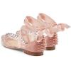 imageFSJ Women Rivets Pointed Toe Lace up Dorsay Flats Sandals Low Heel Pumps Party Prom Shoes Size 415 USPink