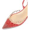 imageFSJ Women Rivets Pointed Toe Lace up Dorsay Flats Sandals Low Heel Pumps Party Prom Shoes Size 415 USRed