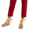 imageFSJ Women Rivets Pointed Toe Lace up Dorsay Flats Sandals Low Heel Pumps Party Prom Shoes Size 415 USYellow