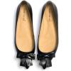 imageFSJ Pointed Toe Flat Loafers for Women Block Low Heel Bowknot Pumps Comfortable Slipon Outfit Office ShoesBlack