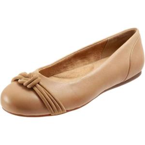 imageFSJ Women Cute Knot Round Toe Flats Comfort Walking Ballet Slip On Party Dress Casual Shoes Size 415 USSienna Brown