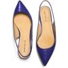 imageFSJ Pointed Toe Slingback Flats Low Square Heel Slide Sandals Comfortable Slip on Walking Office ShoesPurple