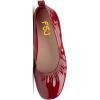 imageFSJ Women Comfy Slip on Ballet Flats Square Closed Toe Slide Pumps Patent Leather Elastic Dress Shoes Size 415 USRed