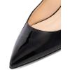 imageFSJ Women Sexy Leopard Prints Flats Hidden Low Heels Pumps Closed Pointy Toe Slip On Shoes Size 415 USBlack Leather