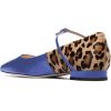 imageFSJ Women Sexy Leopard Prints Flats Hidden Low Heels Pumps Closed Pointy Toe Slip On Shoes Size 415 USBlue