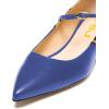 imageFSJ Women Sexy Leopard Prints Flats Hidden Low Heels Pumps Closed Pointy Toe Slip On Shoes Size 415 USBlue