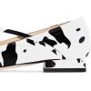 imageFSJ Women Sexy Leopard Prints Flats Hidden Low Heels Pumps Closed Pointy Toe Slip On Shoes Size 415 USCow