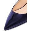 imageFSJ Women Sexy Leopard Prints Flats Hidden Low Heels Pumps Closed Pointy Toe Slip On Shoes Size 415 USDark Blue
