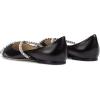 imageFSJ Women Trendy Pointed Toe Ballet Flats Crystal Crossover Straps Slip On Walking Shopping Girls Shoes Size 415 M USBlack