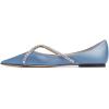 imageFSJ Women Trendy Pointed Toe Ballet Flats Crystal Crossover Straps Slip On Walking Shopping Girls Shoes Size 415 M USBlue