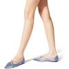 imageFSJ Women Trendy Pointed Toe Ballet Flats Crystal Crossover Straps Slip On Walking Shopping Girls Shoes Size 415 M USBlue