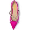 imageFSJ Women Trendy Pointed Toe Ballet Flats Crystal Crossover Straps Slip On Walking Shopping Girls Shoes Size 415 M USDeeppink