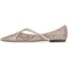 imageFSJ Women Trendy Pointed Toe Ballet Flats Crystal Crossover Straps Slip On Walking Shopping Girls Shoes Size 415 M USGlitter