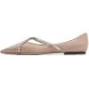 imageFSJ Women Trendy Pointed Toe Ballet Flats Crystal Crossover Straps Slip On Walking Shopping Girls Shoes Size 415 M USPeachpuff