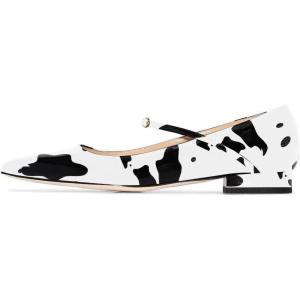 imageFSJ Women Sexy Leopard Prints Flats Hidden Low Heels Pumps Closed Pointy Toe Slip On Shoes Size 415 USCow
